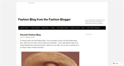 Desktop Screenshot of fashionblogger.org