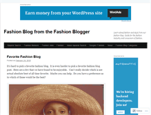 Tablet Screenshot of fashionblogger.org